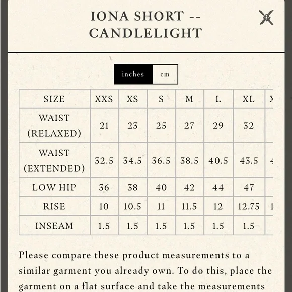 NWOT DÔEN Iona shorts, candlelight in Small - Picture 4 of 7